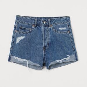 H&M High Waisted Denim Shorts